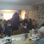 Με σύμμαχο την ηλιοφάνεια και την καλή διάθεση, η κοπή της βασιλόπιτας για το 2025.