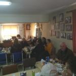 Με σύμμαχο την ηλιοφάνεια και την καλή διάθεση, η κοπή της βασιλόπιτας για το 2025.